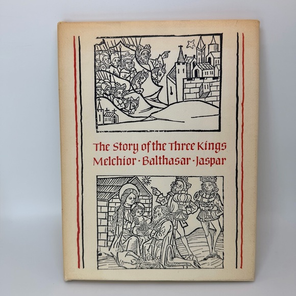 1978 Story of the Three Kings Melchior Balthasar Jaspar Nativity Woodcut Art - Picture 3 of 12